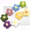 Knitted Flowers, 10-Piece Set, Hand-Knitted Flower Petals for DIY, Hair Clips and Jewelry Accessories (M) view 4