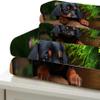 3D Dachshund Bedding Set, 155 x 200 cm, Soft Microfiber, 3-Piece view 4