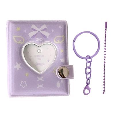 Tiny Photo Album with PVC Keychain Holder