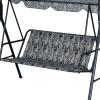 BaCover Replacement Seat Cover for 2- or 3-Seat Porch Swing, 600D Oxford Fabric, 138 x 50 x 50 cm, Camouflage view 1