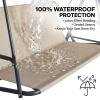 BaCover Replacement Seat Cover for 2- or 3-Seat Porch Swing, 600D Oxford Fabric, 138 x 50 x 50 cm, Camouflage view 3