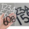 Acrylic 3D Self-Adhesive House Numbers, Black/White Door and Address Signs, Digits 0–9, 5/7/10 cm view 2