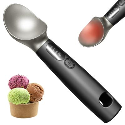 Electric Heated Ice Cream Scoop, 3 Levels, 2600 mAh