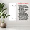 Queence Acrylic Glass Designer Coat Rack, Floating Wall-Mounted, 80 x 120 cm view 3