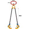 Drum Lifting Device with G80 Manganese Steel Chain Clamps, 2,200/4,400 lb Double-Chain Slings view 2
