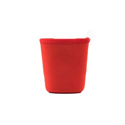Insulated Neoprene Holder for Coffee and Tea Cups, Reusable Sleeve (L Red)