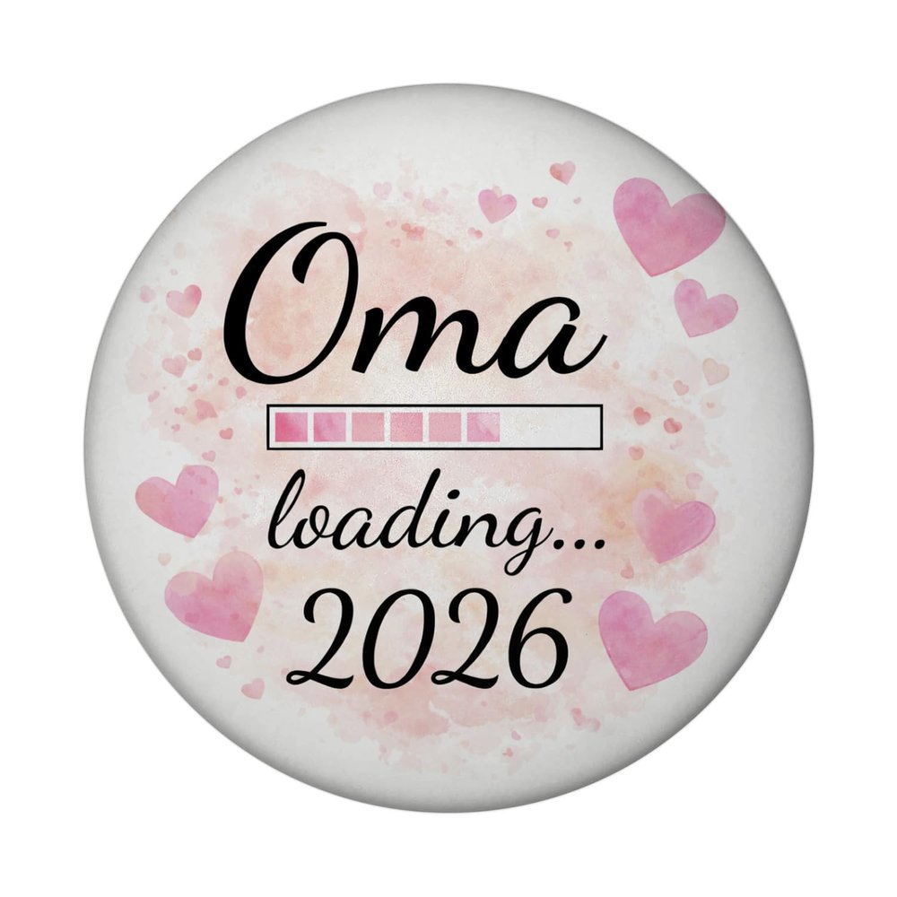 Pink Hearts Magnet Grandma Loading... 2026