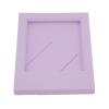 Rectangular Vertical Picture Frame for 3-Inch Photos (Purple) view 1