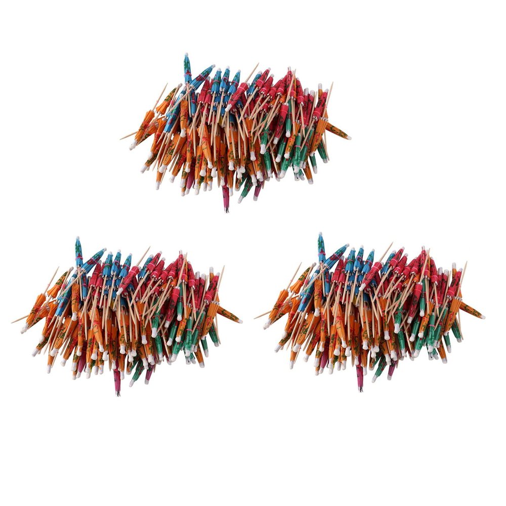 Luoilba 432-Piece Colorful Flower Paper Cocktail Picks