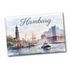 Hamburg Skyline Souvenir Magnet view 1