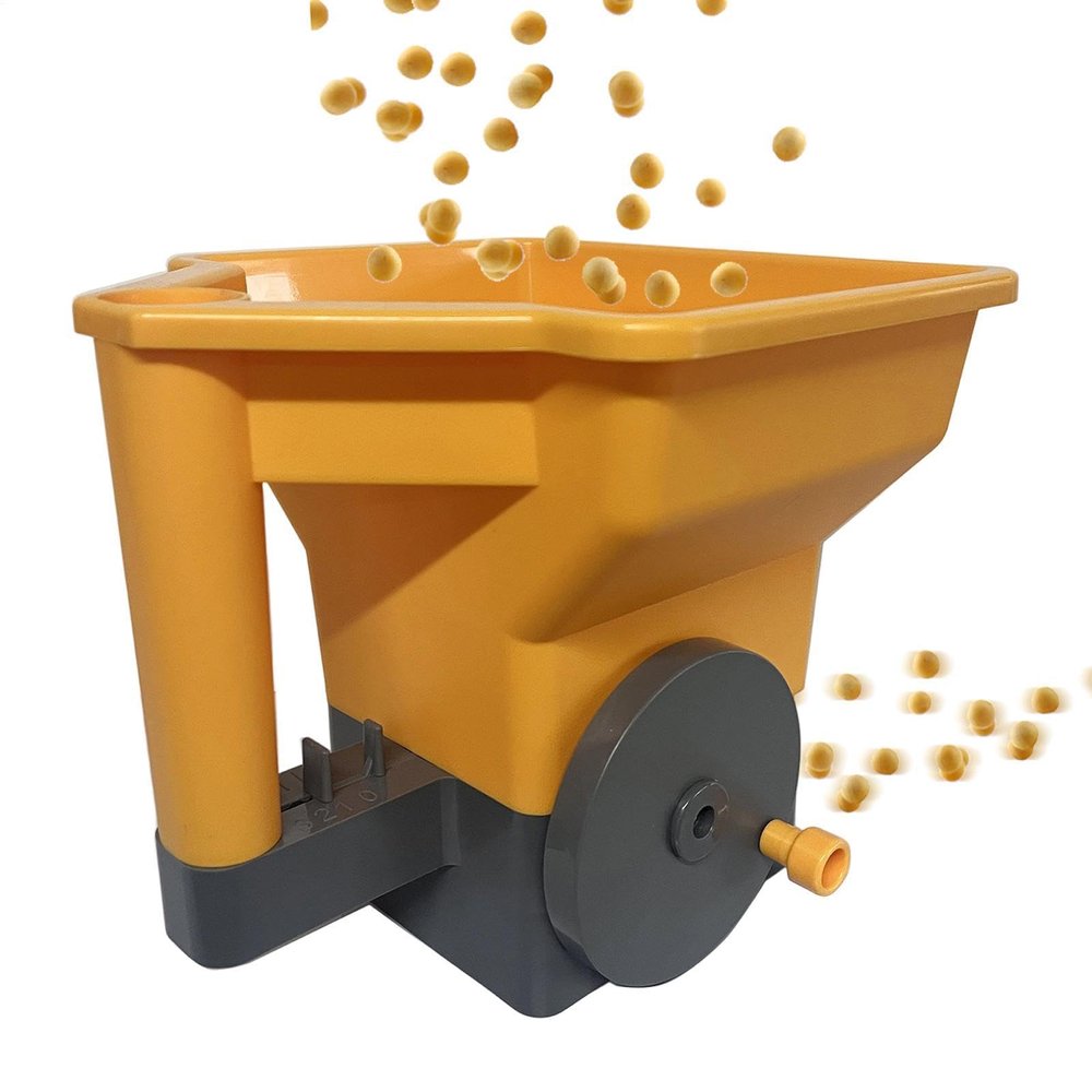 Lawn Fertilizer Spreader with Hand Crank for Seed and Granules