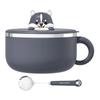 Large 1200 ml Noodle Bowl with Phone Holder and Spoon view 1