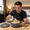 Large 1200 ml Noodle Bowl with Phone Holder and Spoon view 2