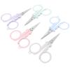 jojofuny 5-Pack Lightweight Portable Small Stainless Steel Safety Scissors with Rounded Tips for Crafts and School view 1