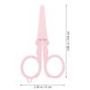 jojofuny 5-Pack Lightweight Portable Small Stainless Steel Safety Scissors with Rounded Tips for Crafts and School view 2
