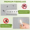SCREEN DOOR Fiberglass Window Insect Screen, 160 x 110 cm, No Drilling, Black view 3