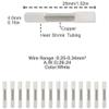 50-Piece Heat-Shrink Butt Connectors for Electrical Splicing, AWG 26-10, PE and Copper (Blue) view 3