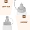 Toyvian 8-Piece Reusable Kitchen Squeeze Bottles, Food-Grade PP, 30 ml, for Oil and Marinades, Cooking and Camping view 3