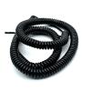 GuidNaurys 3-Conductor Coiled Spring Wire Cable, Static, 50 cm, Extends 2.5 m, Flexible Insulation, Extendable, Strain-Resistant, Retractable Spiral Lead (18 AWG) view 1