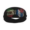 Mexico, Puerto Rico Flags & Butterfly Unisex Non-Slip Sweatband view 1