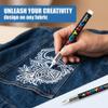 MOLZINY 2-Pack White Fabric Markers view 2