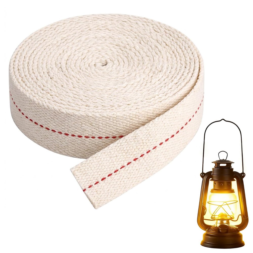 Cotton Wick for Lamps Replacement 2.5cm x 2m