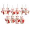 Valentine's Day Rabbit Ornaments view 1