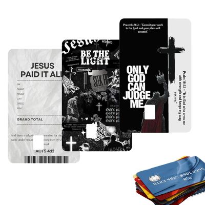 Holographic Overlay Card Sleeve with Religious Theme