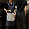 GHJrtHFJ Apron, Cooking Apron with Crossed Back Straps and Removable Towel, Brown (Grey) view 4