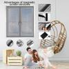 Magnetic Window Fly Curtain, 175 x 100 cm, Gray view 3