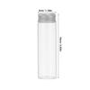 SKISUNO 30 Small Transparent 50 mL Glass Bottles with Aluminum Lids, Leakproof, Heat-Resistant and Reusable for Kitchen and Wedding view 2