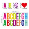 JEWEDECO 6 Sheets Self-Adhesive Vinyl Letter Stickers view 2