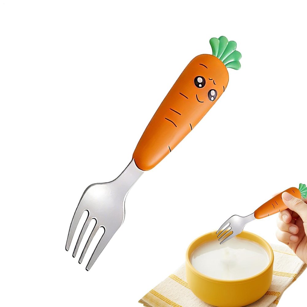 Kids' Spoon Set, Heat-Resistant, Reusable Metal Utensils