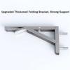 Folding Stainless Steel Wall Table, Floating Desk, 80 x 20 cm (32 x 8 in) view 2