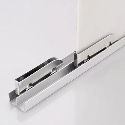 Glass Sliding Door Track Set, Cuttable, 11.2 ft/341.4 cm