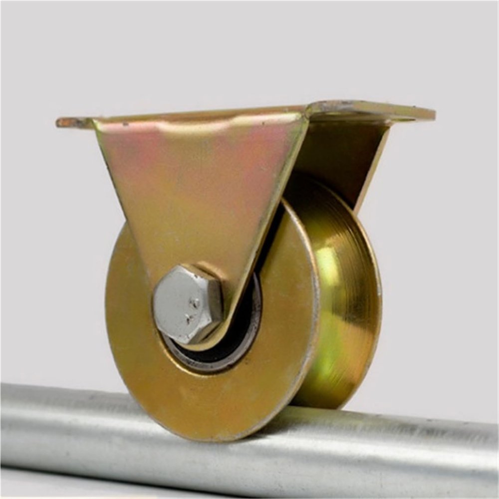 U-Shaped Pulley, Steel Pulley Block, Grooved Pulley for Scaffolding and Construction (5" U-Type, 500 kg Load)