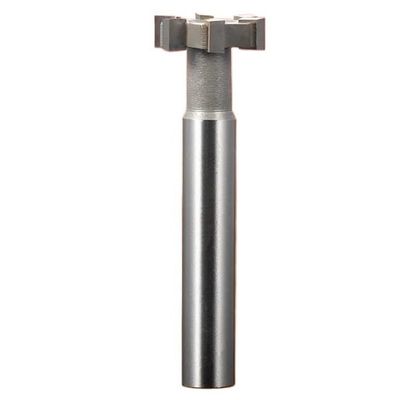 1pc 12–60mm Tungsten Steel T-Slot Cutter, Carbide Extended Straight-Shank Router Bit