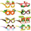 Catelves 8-Piece Funny Paper Party Sunglasses, Hawaii Decor Photo Booth Accessories for Adults view 1