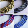 Expandable Braided PET Cable Sleeves, 10 m, Multicolor, 3–16 mm Flat Diameter (Red/Blue, 8 mm) view 3