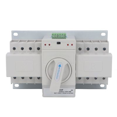 Automatic 4-Pole Transfer Switch, CB-Certified, Dual Power Sources, 63 A, 400 V, Manual and Automatic
