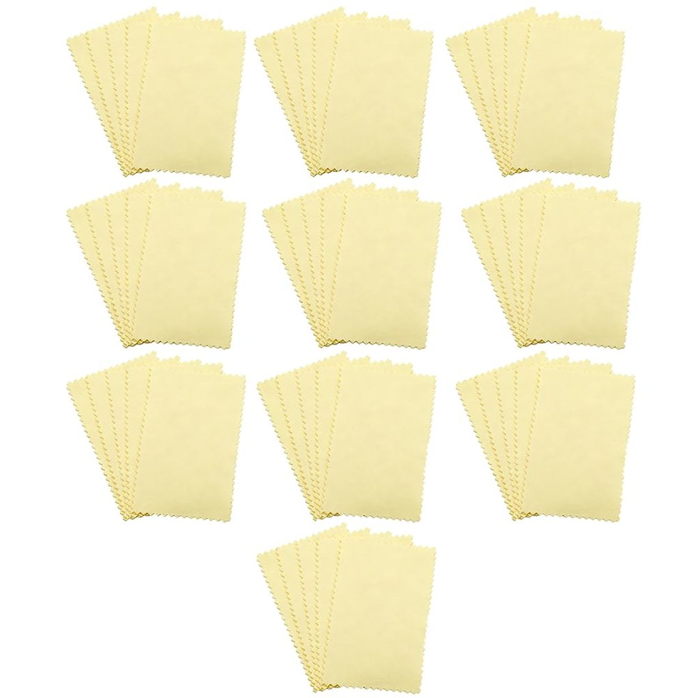 50-Pack Silver Polishing Cloths 6x10cm - Extra Soft for Jewelry & Coins