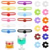 Yuanan Glass Markers, 24 Colorful Silicone Drink Markers view 1