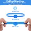 Yuanan Glass Markers, 24 Colorful Silicone Drink Markers view 2