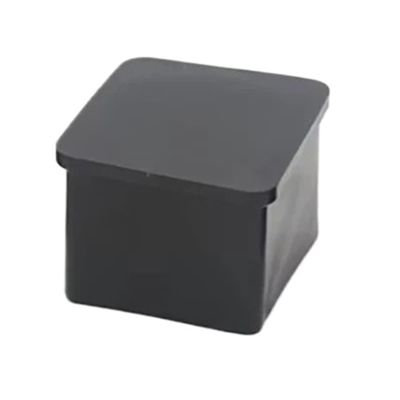 4/8/12/16-Piece Square Rubber Chair Leg Pads, PVC Table Leg Caps, Quiet Anti-Slip Floor Protectors (Black, 35 x 35 mm, 12 Pcs)