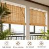 Bamboo Roller Shade - Privacy & UV Protection view 3