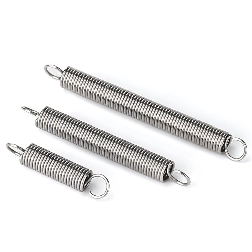 Purzen 304 Stainless Steel Extension Springs Set, 5 Pieces, 1 mm x 8 mm x 40 mm