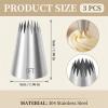 JJUNW 3-Piece Extra Large Piping Nozzle Set view 2