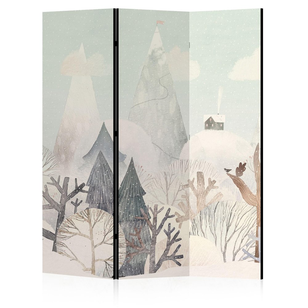 LUMASOUL Double-Sided Printed Room Divider, 135 x 172 cm, for Kids' Rooms