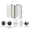 LUMASOUL Double-Sided Printed Room Divider, 135 x 172 cm, for Kids' Rooms view 4