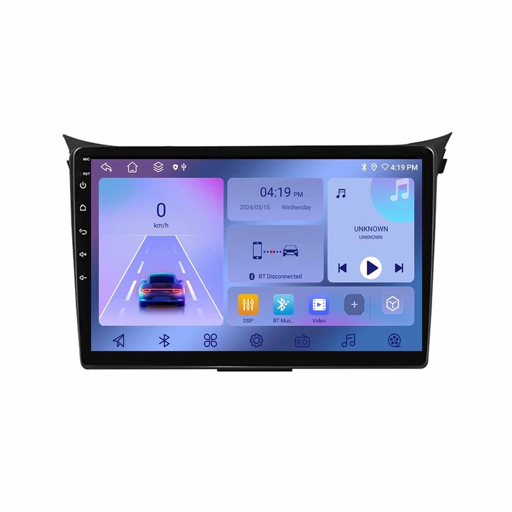 2-DIN Touchscreen Stereo for Hyundai i30 Elantra GT 2012–2017, 4 GB+64 GB